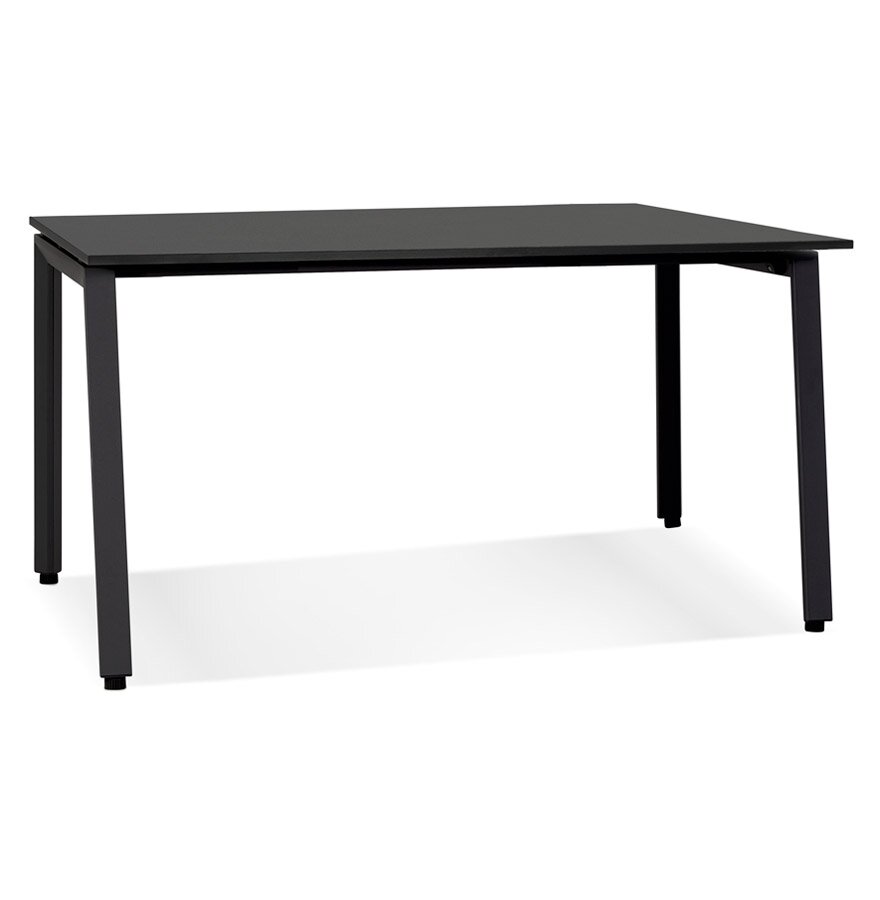 Zwarte vergadertafel/benchbureau &#039;AMADEUS SQUARE&#039; - 140x140 cm