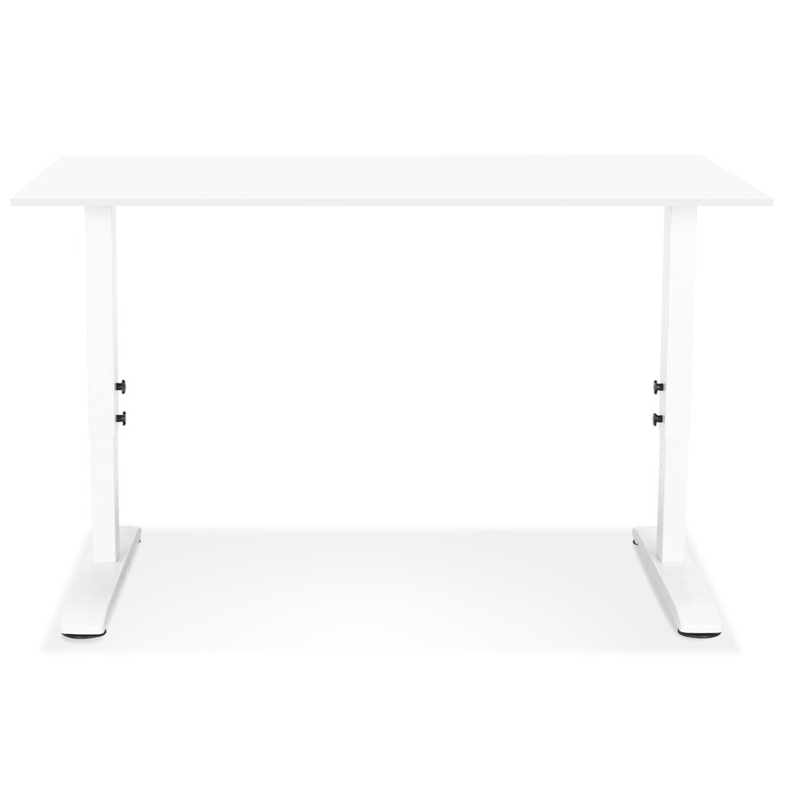 In hoogte verstelbare witte bureau &#039;OSMOSE&#039; - 140x70 cm