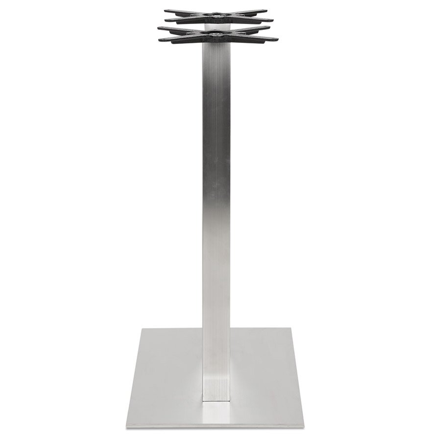 Tafelpoot van geborsteld metaal &#039;KARO DOUBLE&#039; 100 cm