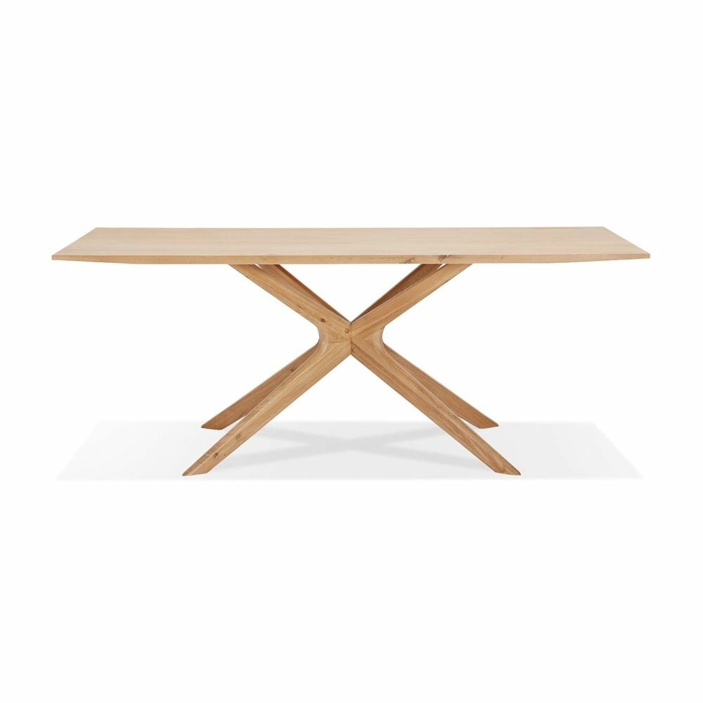 Eettafel &#039;MANITOU&#039; in massief eik - 195x95 cm