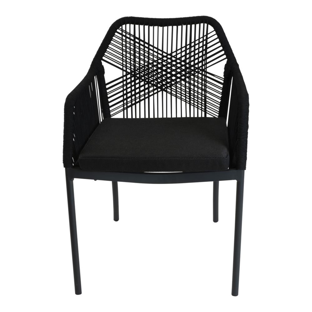 Outdoor Living - Stapelstoel Akita zwart