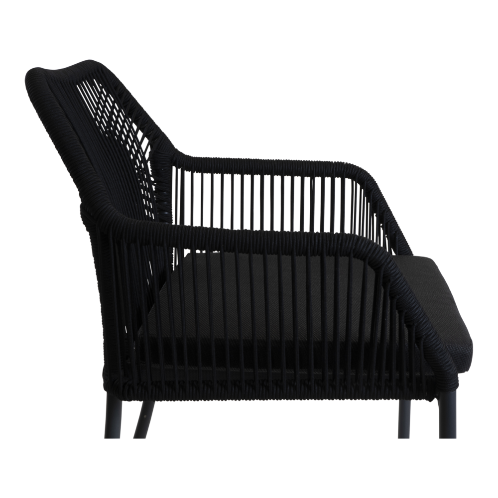 Outdoor Living - Stapelstoel Akita zwart