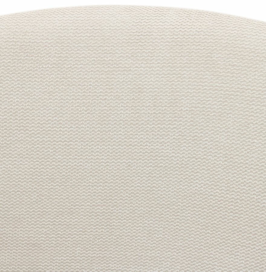 Barkruk &#039;AMERICA&#039; van beige stof met armleuningen