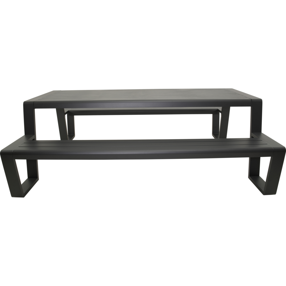 Outdoor Living &ndash; Picknickset Estilo antraciet 220 cm