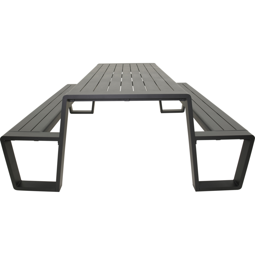 Outdoor Living &ndash; Picknickset Estilo antraciet 220 cm