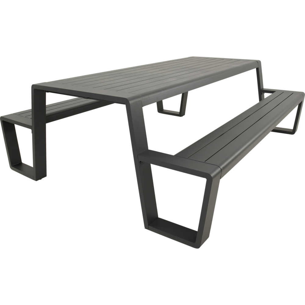 Outdoor Living &ndash; Picknickset Estilo antraciet 220 cm