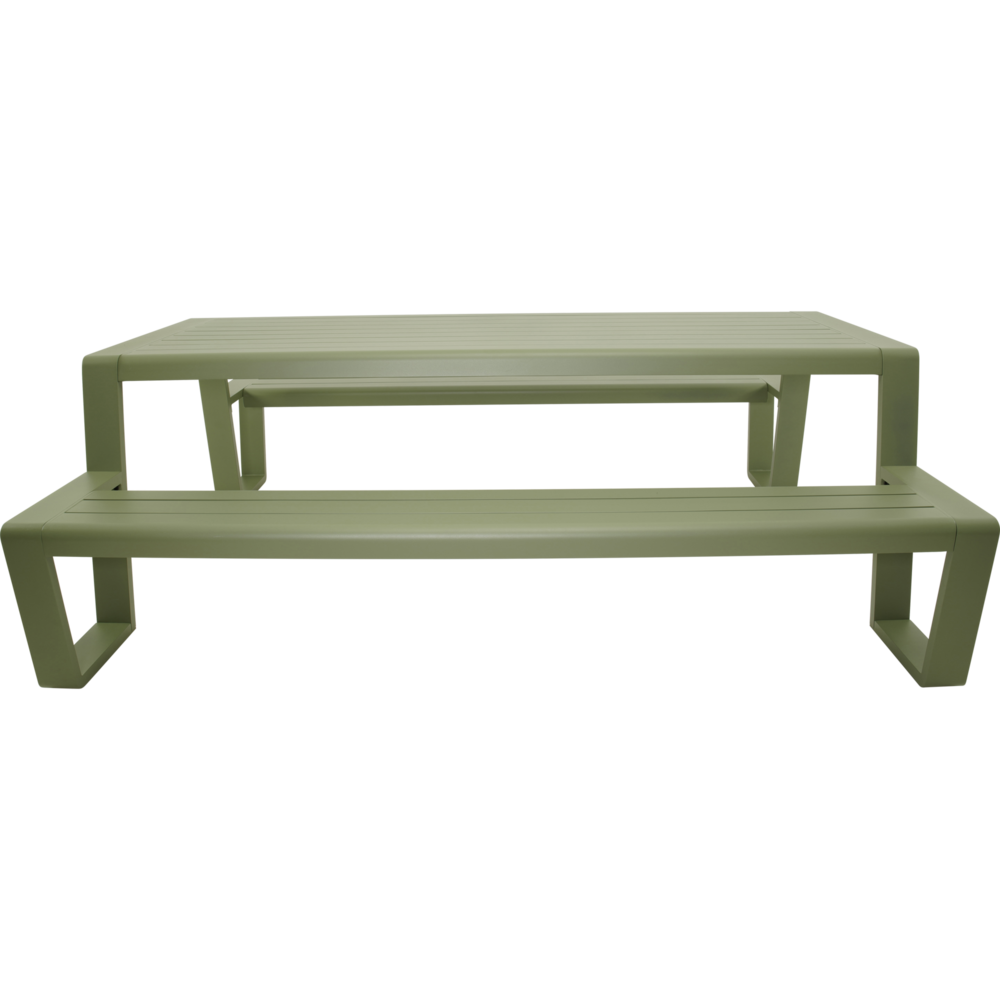 Outdoor Living &ndash; Picknickset Estilo zachtgroen 220 cm