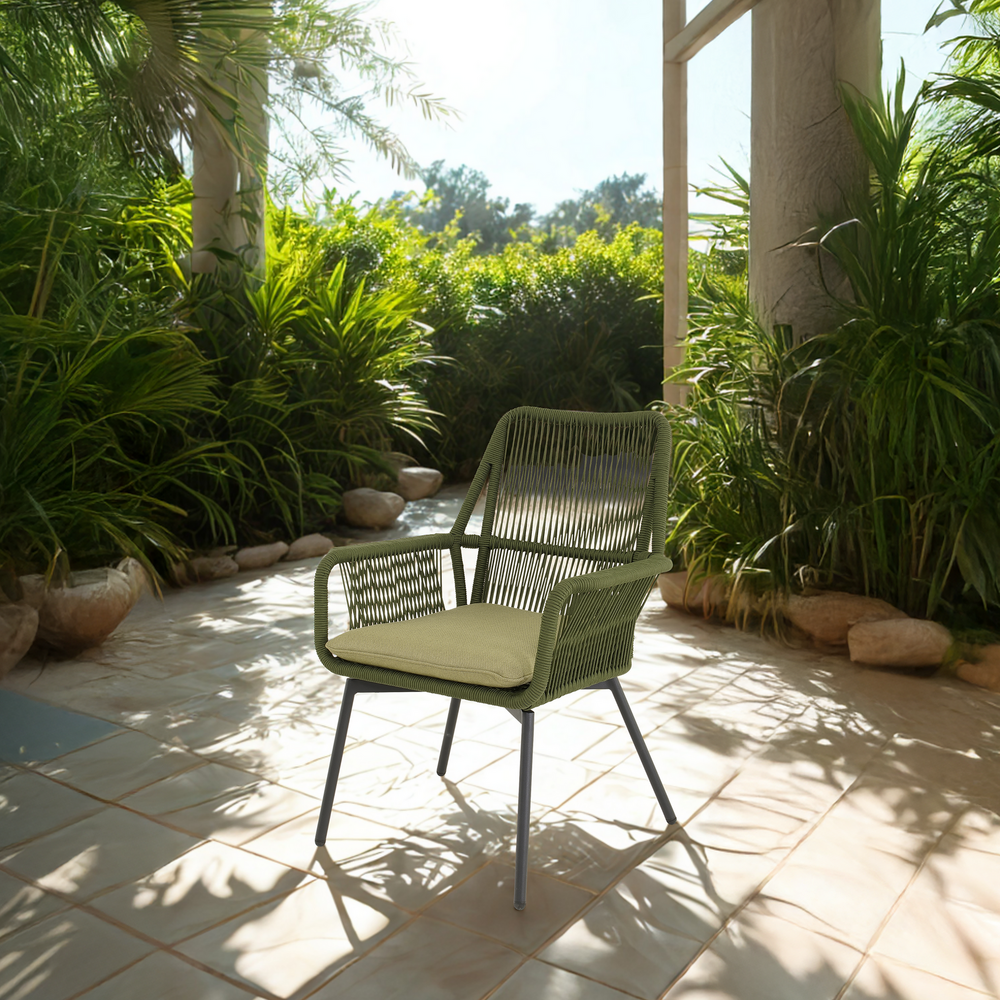 Outdoor Living - Stoel Silas groen