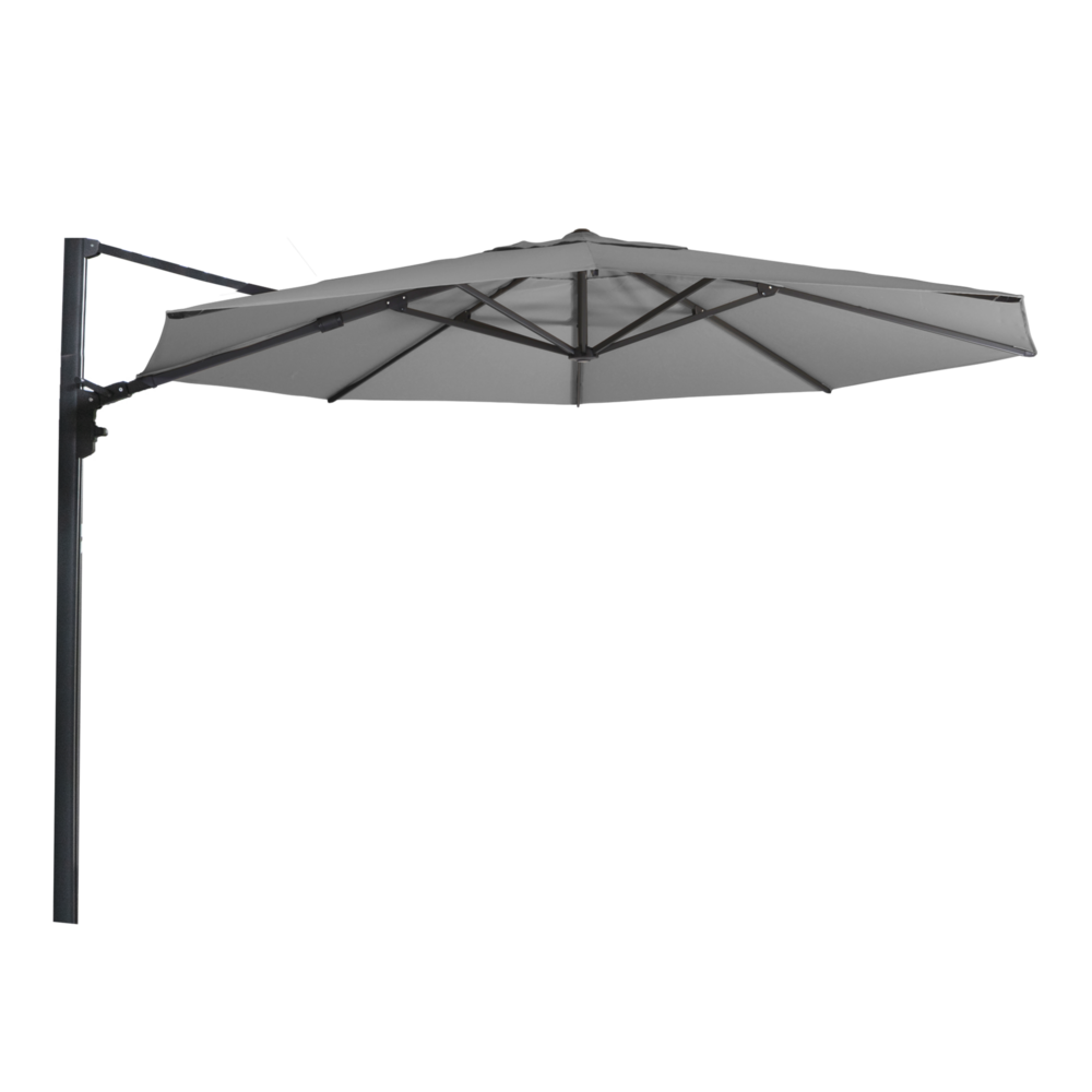 Outdoor Living &ndash; Zweefparasol Virgo Up grijs &Oslash;3,5mtr