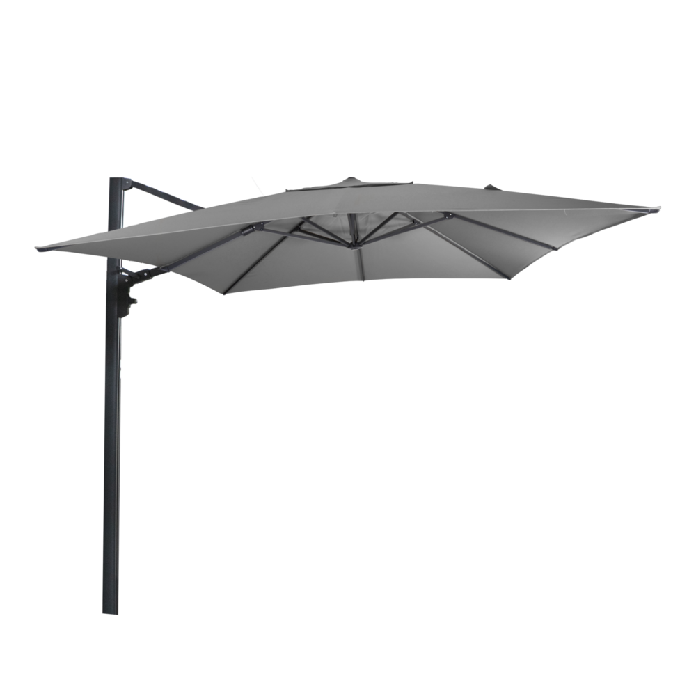 Outdoor Living - Zweefparasol Virgo Up grijs 3x3mtr