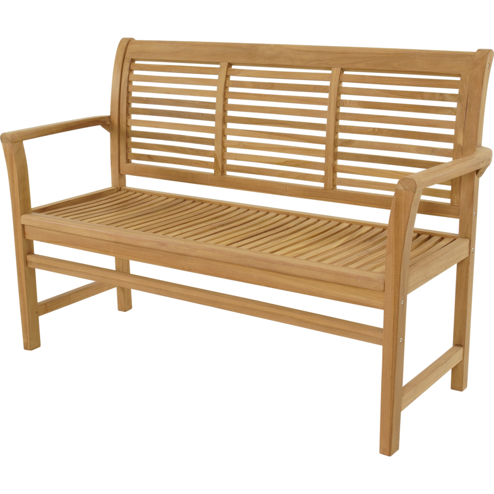 Outdoor Living - Tuinbank teak Stripe 142cm