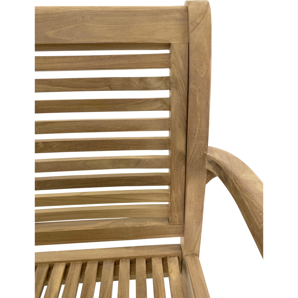 Outdoor Living - Tuinbank teak Stripe 142cm