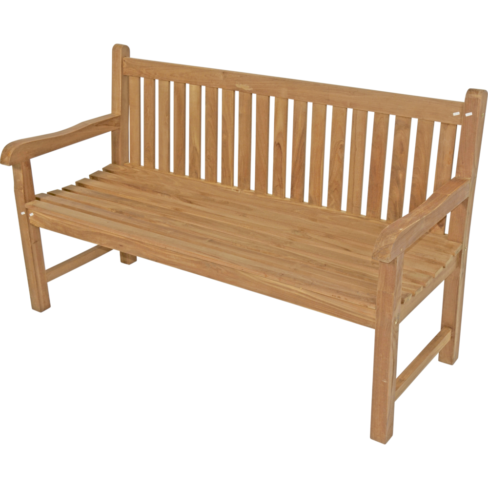 Outdoor Living - Tuinbank teak rechte rug 150cm