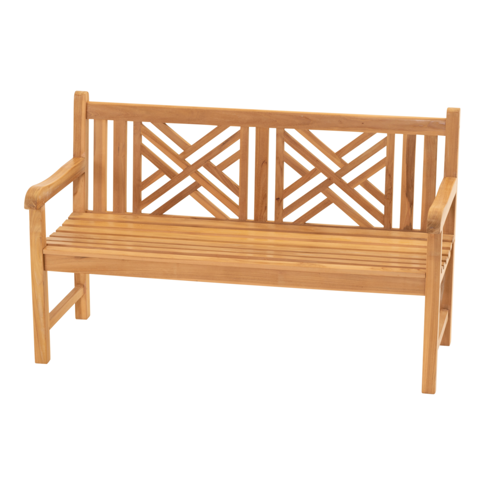 Outdoor Living - Tuinbank teak Cross 150cm