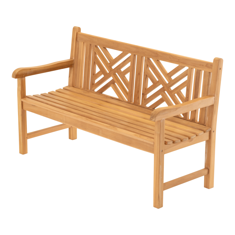 Outdoor Living - Tuinbank teak Cross 150cm