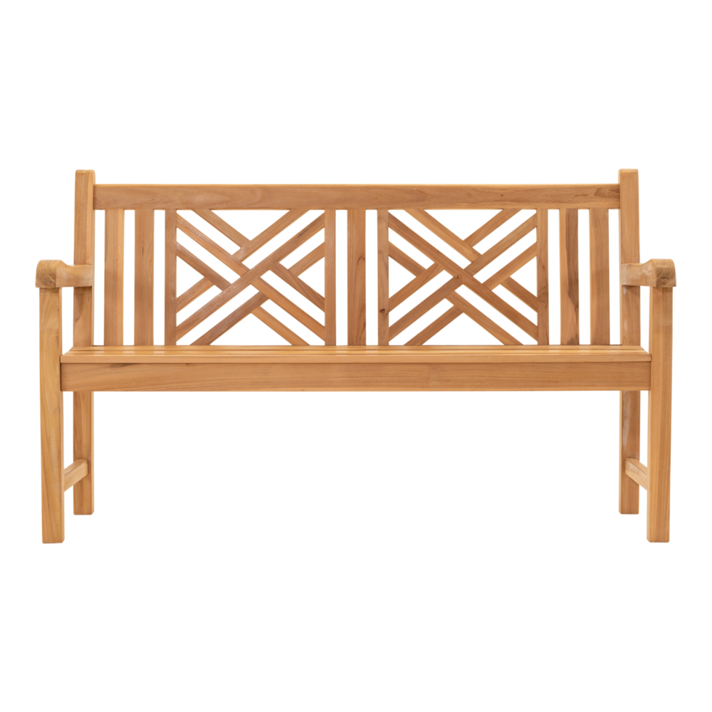 Outdoor Living - Tuinbank teak Cross 150cm