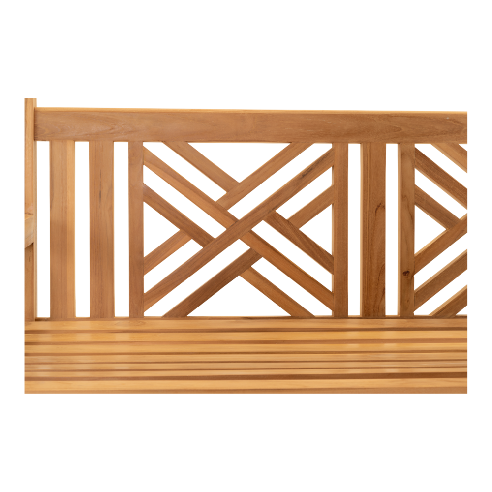 Outdoor Living - Tuinbank teak Cross 150cm