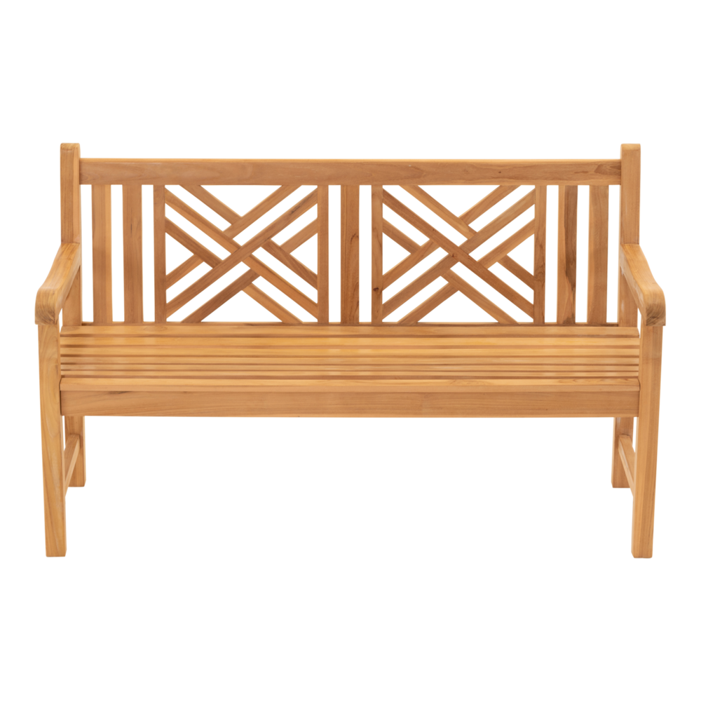 Outdoor Living - Tuinbank teak Cross 150cm