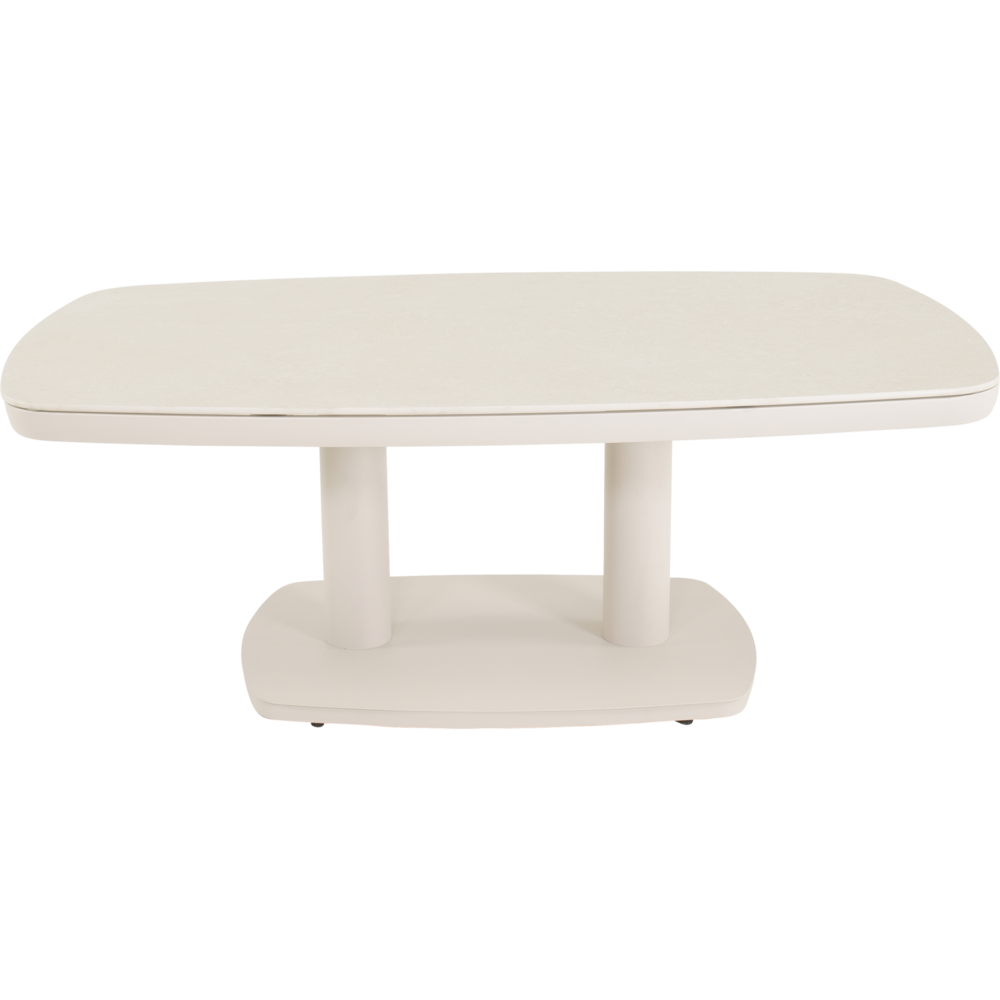 Outdoor Living - Loungetafel verstelbaar Geneva Crema Deens ovaal 135x83cm