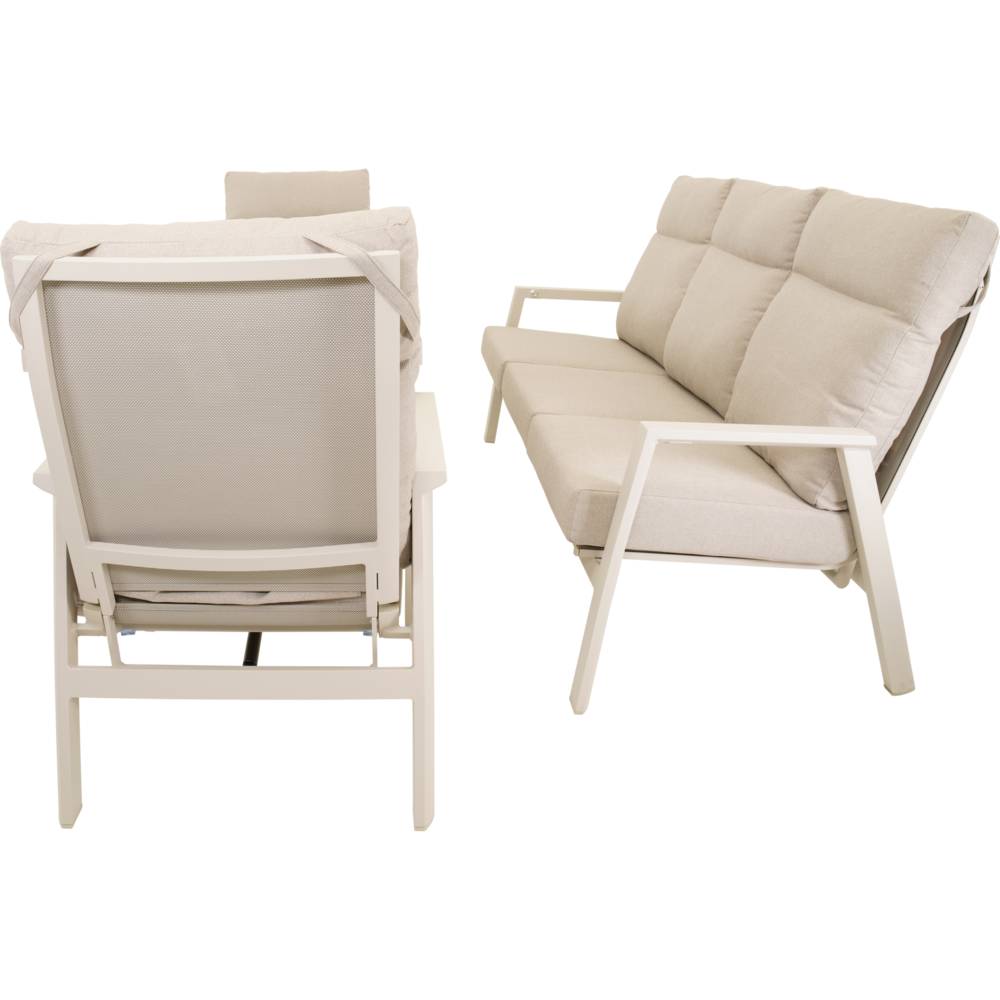Outdoor Living - Loungetafel verstelbaar Prato Crema 140x85cm