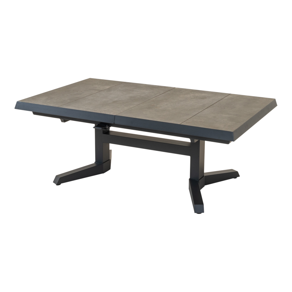 Outdoor Living -  Uittrektafel verstelbaar Murcia Negro 143183x88x5474cm