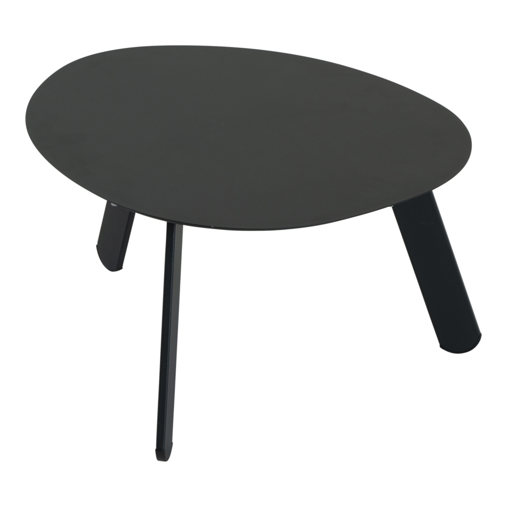 Outdoor Living - Bijzettafeltje Tiki zwart 55x46x28cm