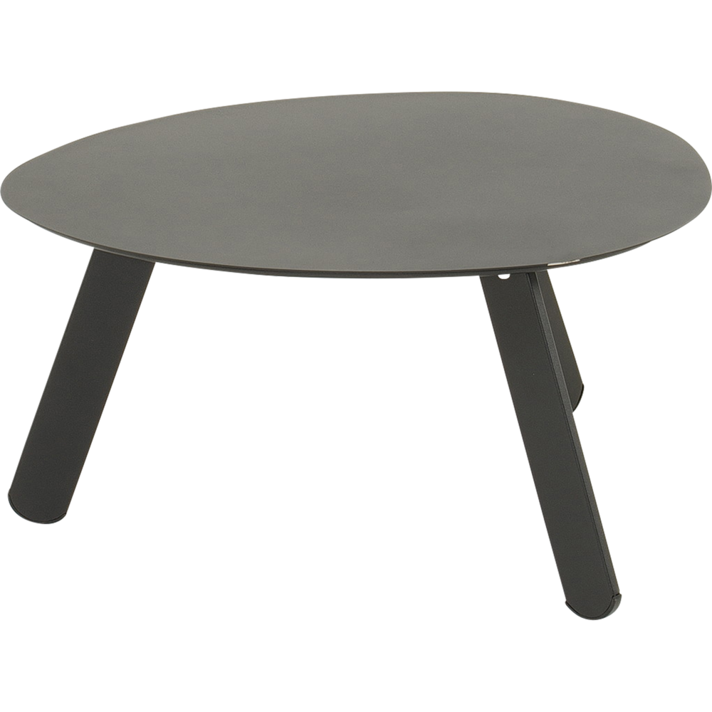 Outdoor Living - Bijzettafeltje Tiki zwart 55x46x28cm