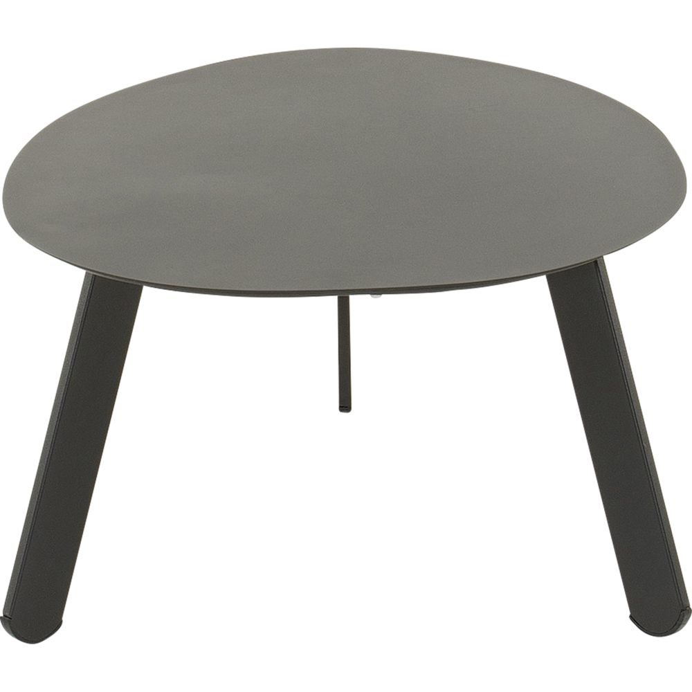 Outdoor Living - Bijzettafeltje Tiki zwart 55x46x28cm