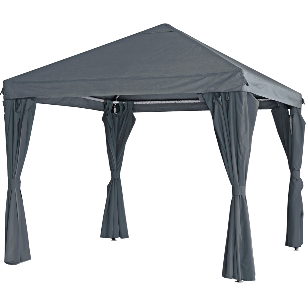Outdoor Living - Paviljoen Yasumi 3x3mtr grijs