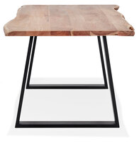 Maysun - Industri&euml;le Eettafel - MARY LOU Massief Hout-Metaal 300X100 CM