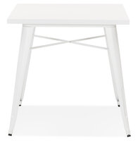 Maysun - Industri&euml;le Eettafel - CAYA Wit 76X76 CM