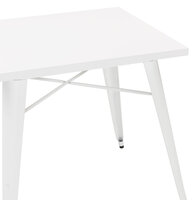 Maysun - Industri&euml;le Eettafel - CAYA Wit 76X76 CM