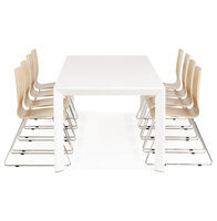Maysun - Design Eettafel - ENNA Wit 190-270X95 CM