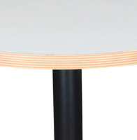Maysun - Design Bistrotafel - BEAU Wit-Zwart &Oslash; 80 CM