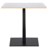 Maysun - Design Bistrotafel - BEAU Wit-Zwart 80X80 CM