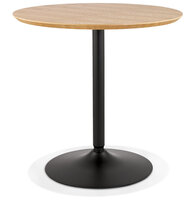 Maysun - Design Bistrotafel - FLOOR Naturel-Zwart &Oslash; 80 CM