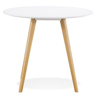 Maysun - Design Eettafel - SONNA Wit &Oslash; 90 CM