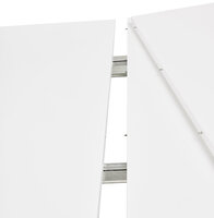 Maysun - Design Eettafel - DIONE Wit-Chroom 170(270)X100 CM