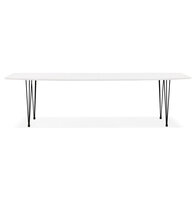 Maysun - Design Eettafel - DIONE Wit-Zwart 170(270)X100 CM