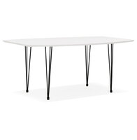 Maysun - Design Eettafel - DIONE Wit-Zwart 170(270)X100 CM