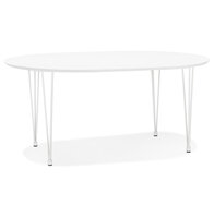 Maysun - Uitschuifbare Eettafel - VALERIE Wit 120(220)X120 CM