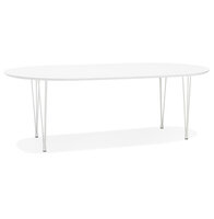 Maysun - Uitschuifbare Eettafel - VALERIE Wit 120(220)X120 CM
