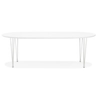 Maysun - Uitschuifbare Eettafel - VALERIE Wit 120(220)X120 CM