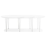 Maysun - Uitschuifbare Eettafel - VALERIE Wit 120(220)X120 CM
