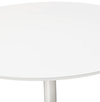 Maysun - Design Eettafel - Wit-Chroom BO &Oslash; 120 CM
