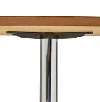 Maysun - Design Eettafel - Naturel-Chroom BO &Oslash; 90 CM