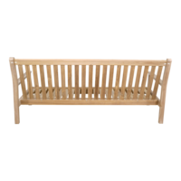 Outdoor Living - Loungebank teak 180cm, incl. kussen