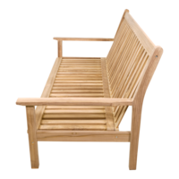 Outdoor Living - Loungebank teak 180cm, incl. kussen