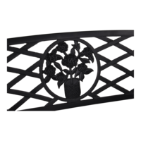 Outdoor Living - Bank Oxford zwart 127cm