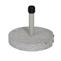 Umbrella stand round granite 30kg grey,